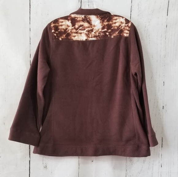 NWOT Fleece Sweater Jacket - Picture 2 of 8